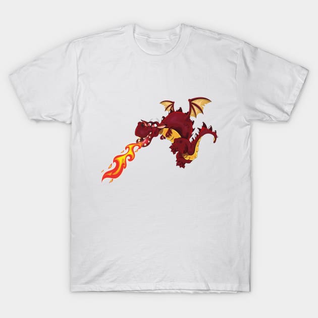 Red Dragon T-Shirt by nickemporium1